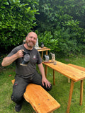 Viking Bench, handmade in the UK, authentic medieval furniture - Bushman Survival