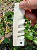Viking bone comb size comparison hand authentic medieval grooming tool