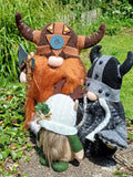 Viking Plush Gonk helmet detail with runic flair and soft fabric