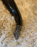 Viking Drinking Horn - Bearserker Brass Capped Horn - with a Bear Capped End