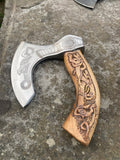 Viking Pizza Axe - Genuine Viking Style Skeggox Axe Head - Bushman Survival