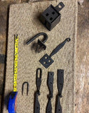 Medieval Padlock and Hinge set