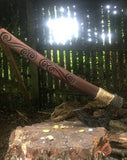 Stunning Hand Carved Viking Axe - Bushman Survival