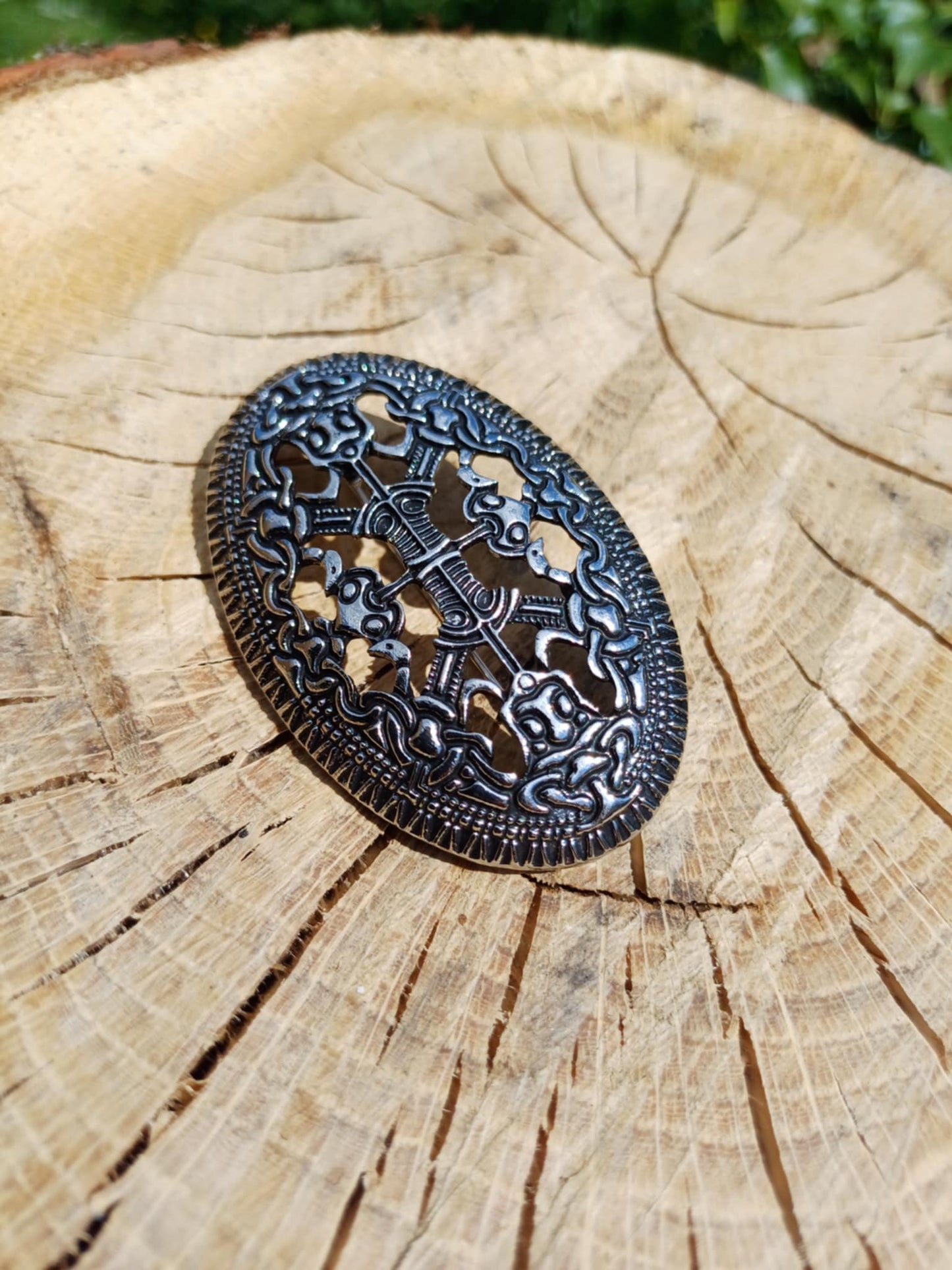 Viking Turtle Brooch — Mammen Style, Silver or Bronze