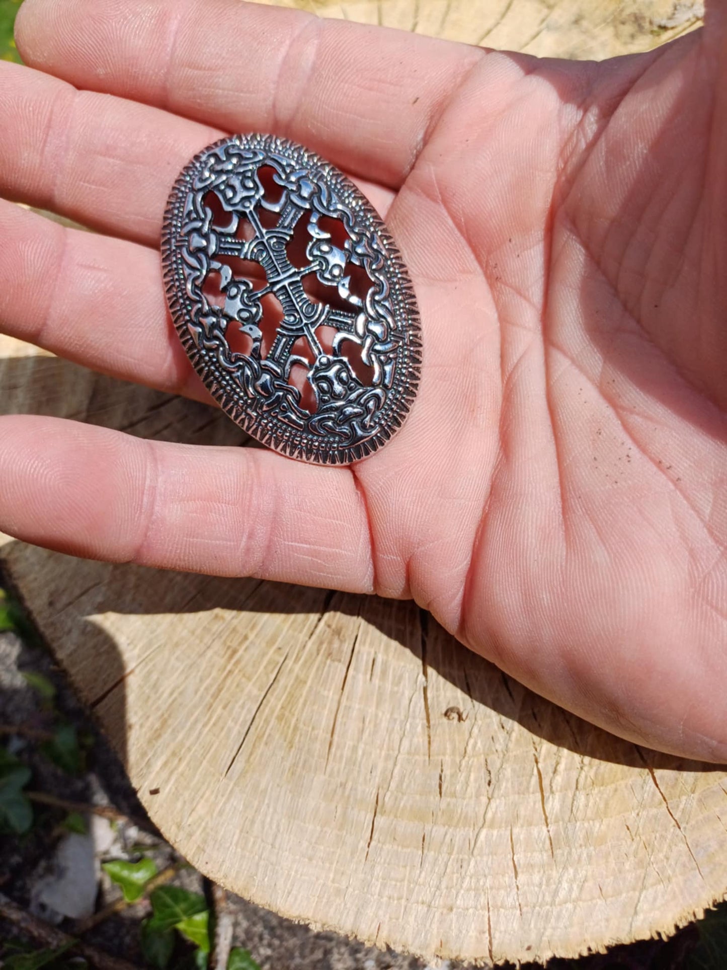 Viking Turtle Brooch — Mammen Style, Silver or Bronze