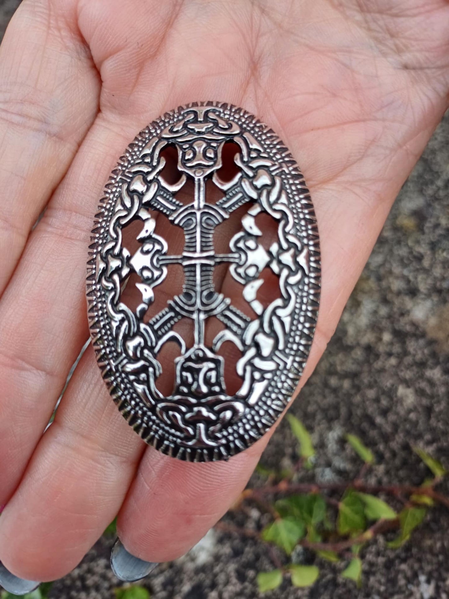 Viking Turtle Brooch — Mammen Style, Silver or Bronze