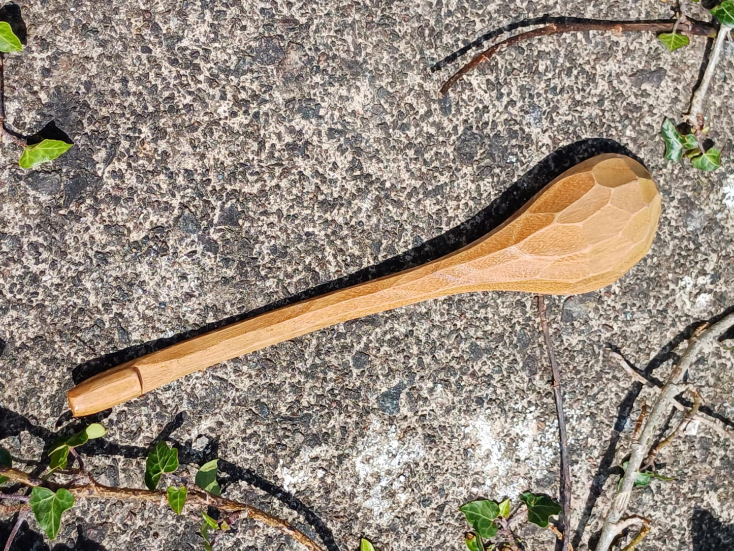 Hand-Carved Wooden Eating Spoon