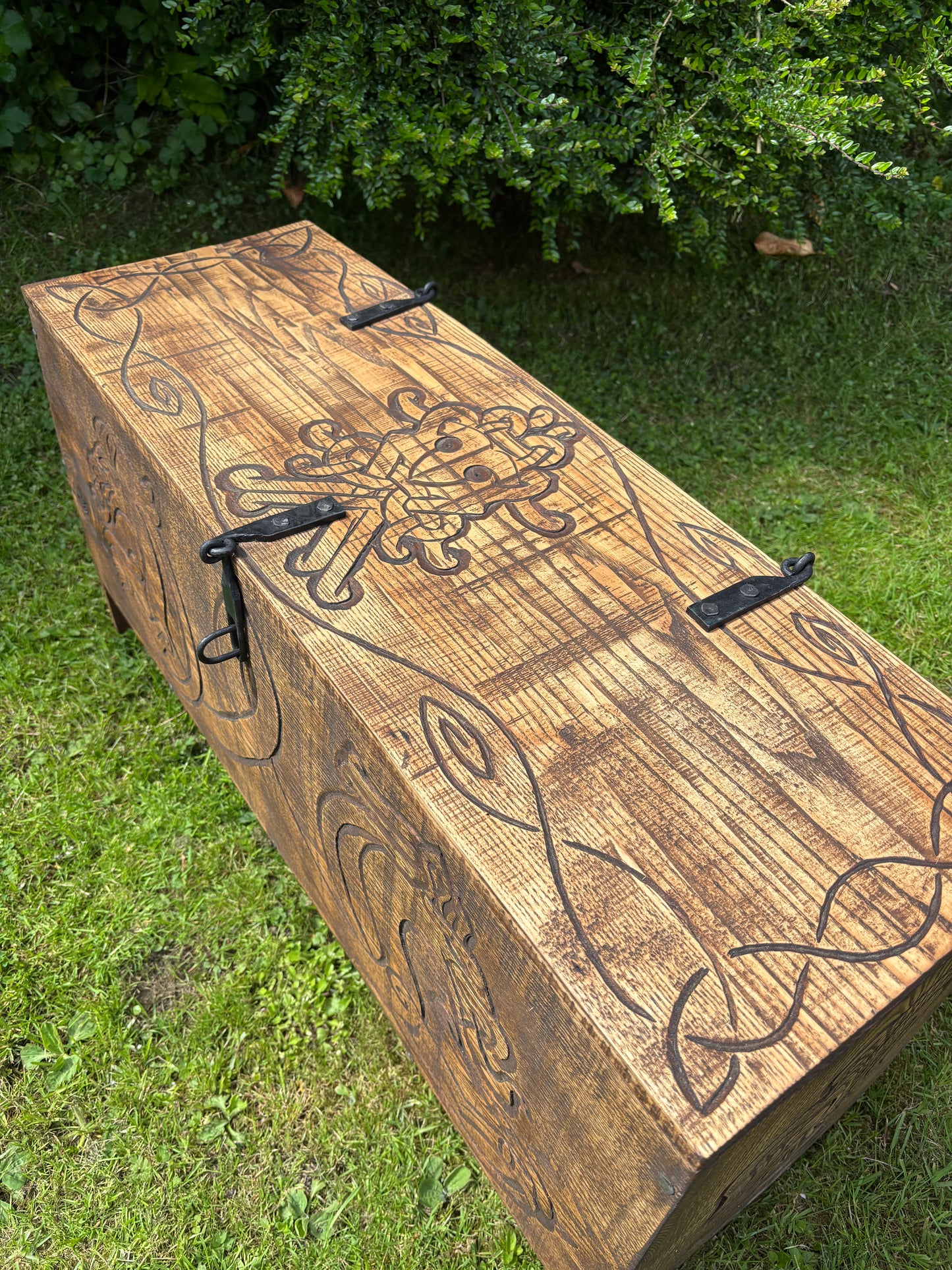 Viking Sea Chest — Mastermyr Replica, Handmade in Hardwood