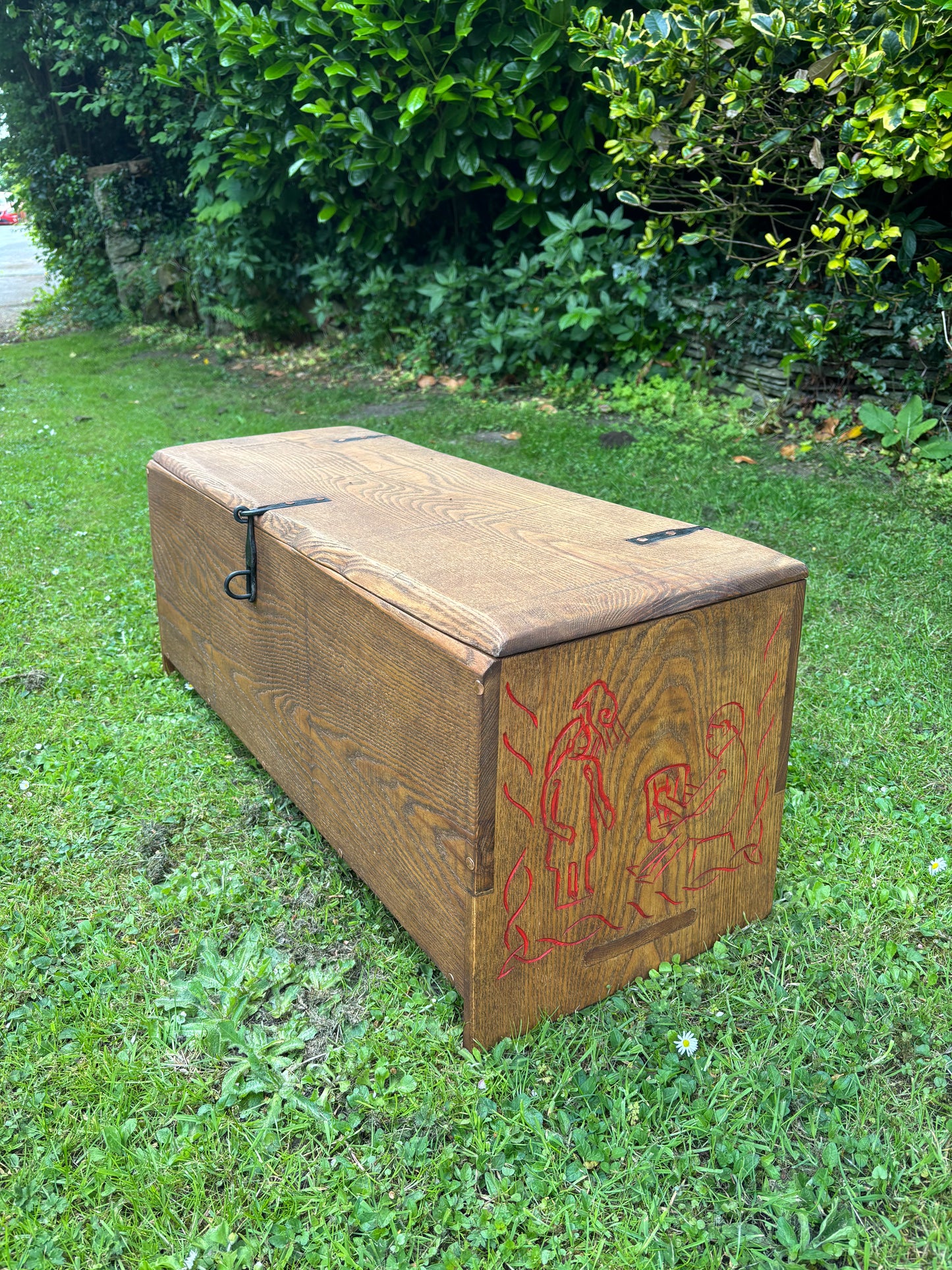 Viking Sea Chest — Mastermyr Replica, Handmade in Hardwood