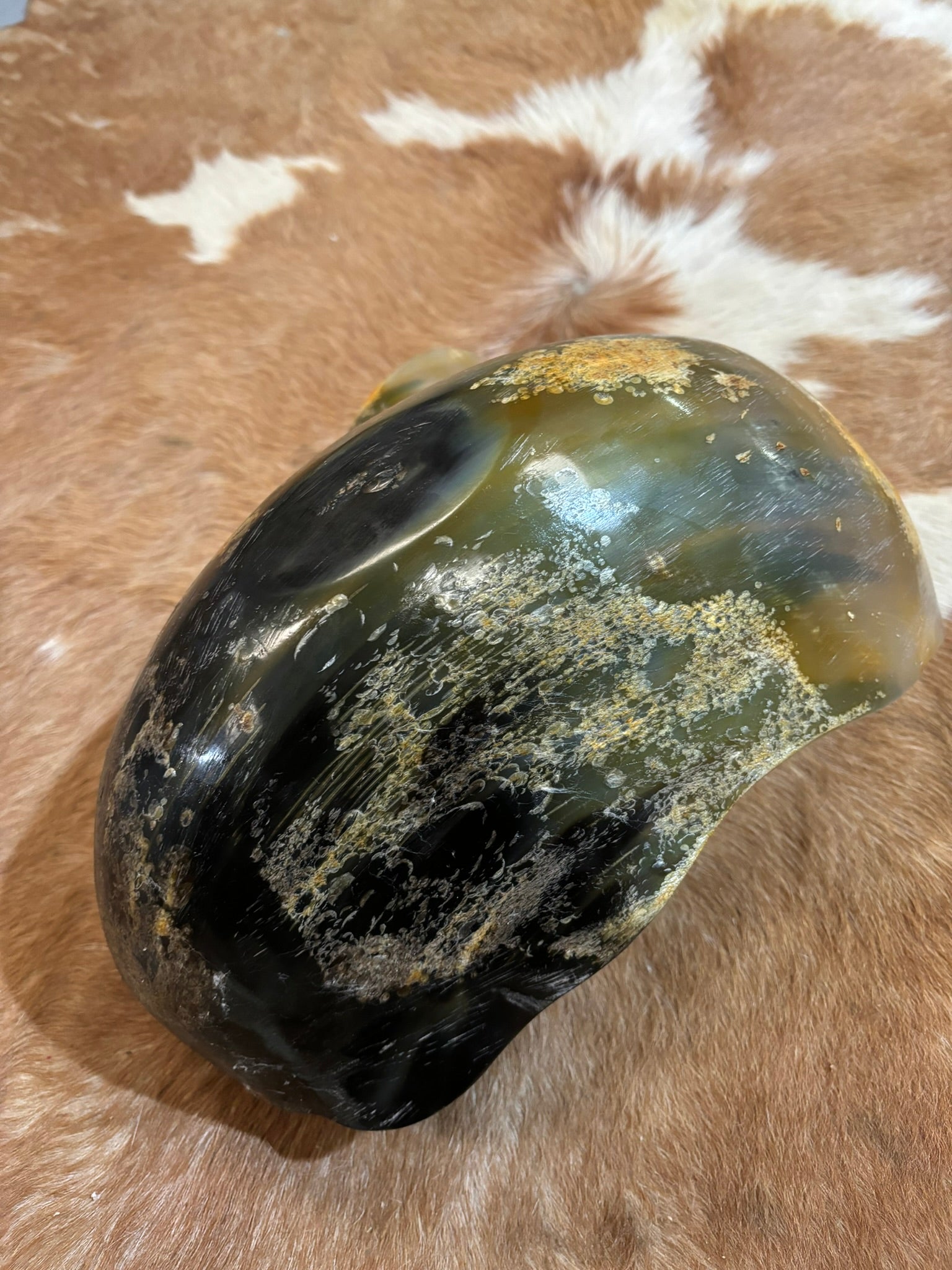 Large Horn Bowl — Viking & Medieval Serving Bowl from below