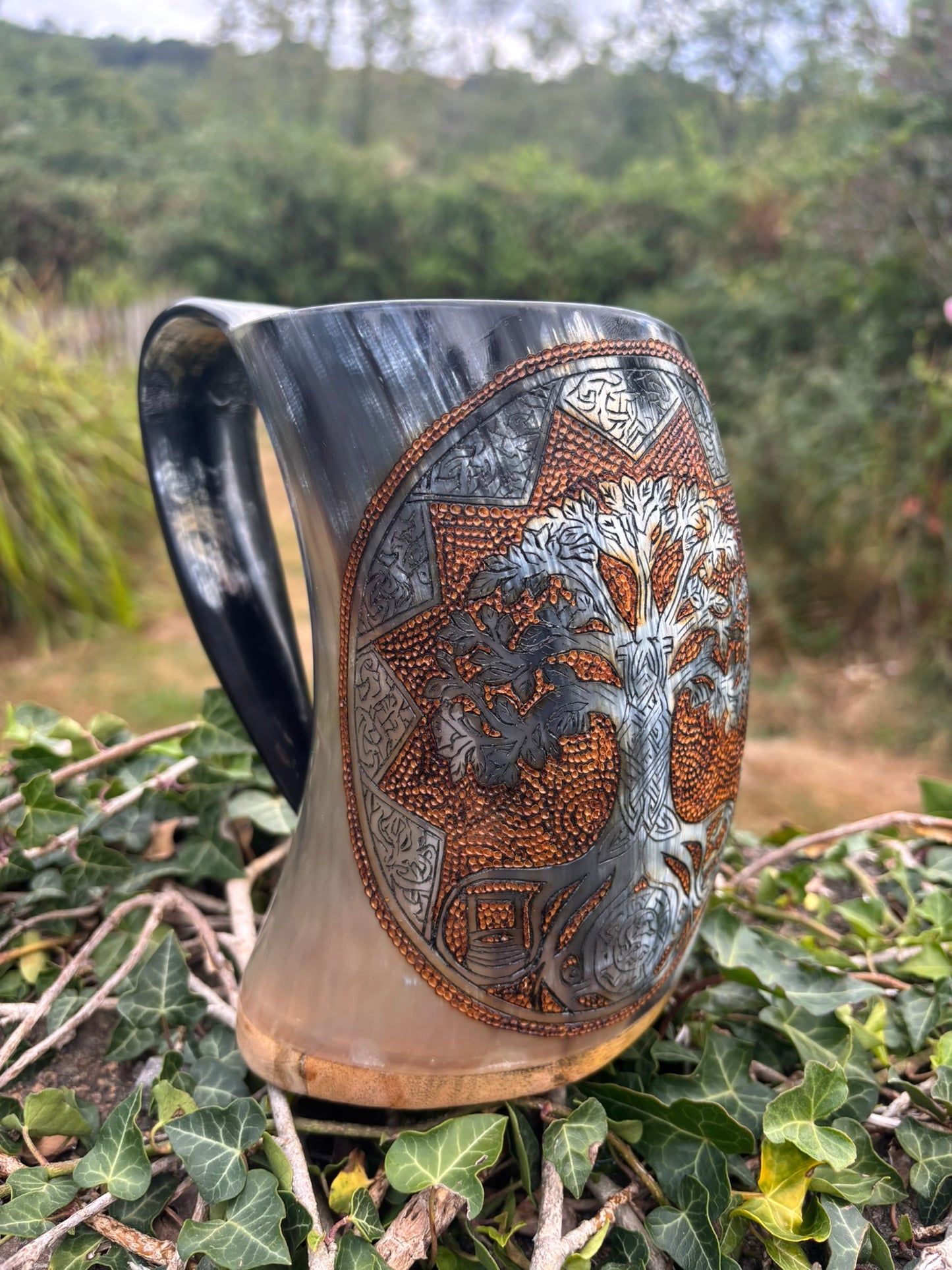 Yggdrasil The world tree Viking Horn Tankard