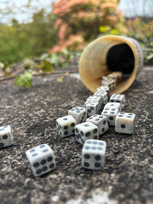 Bone Dice — Viking & Medieval, Hand-Carved - Bushman Survival