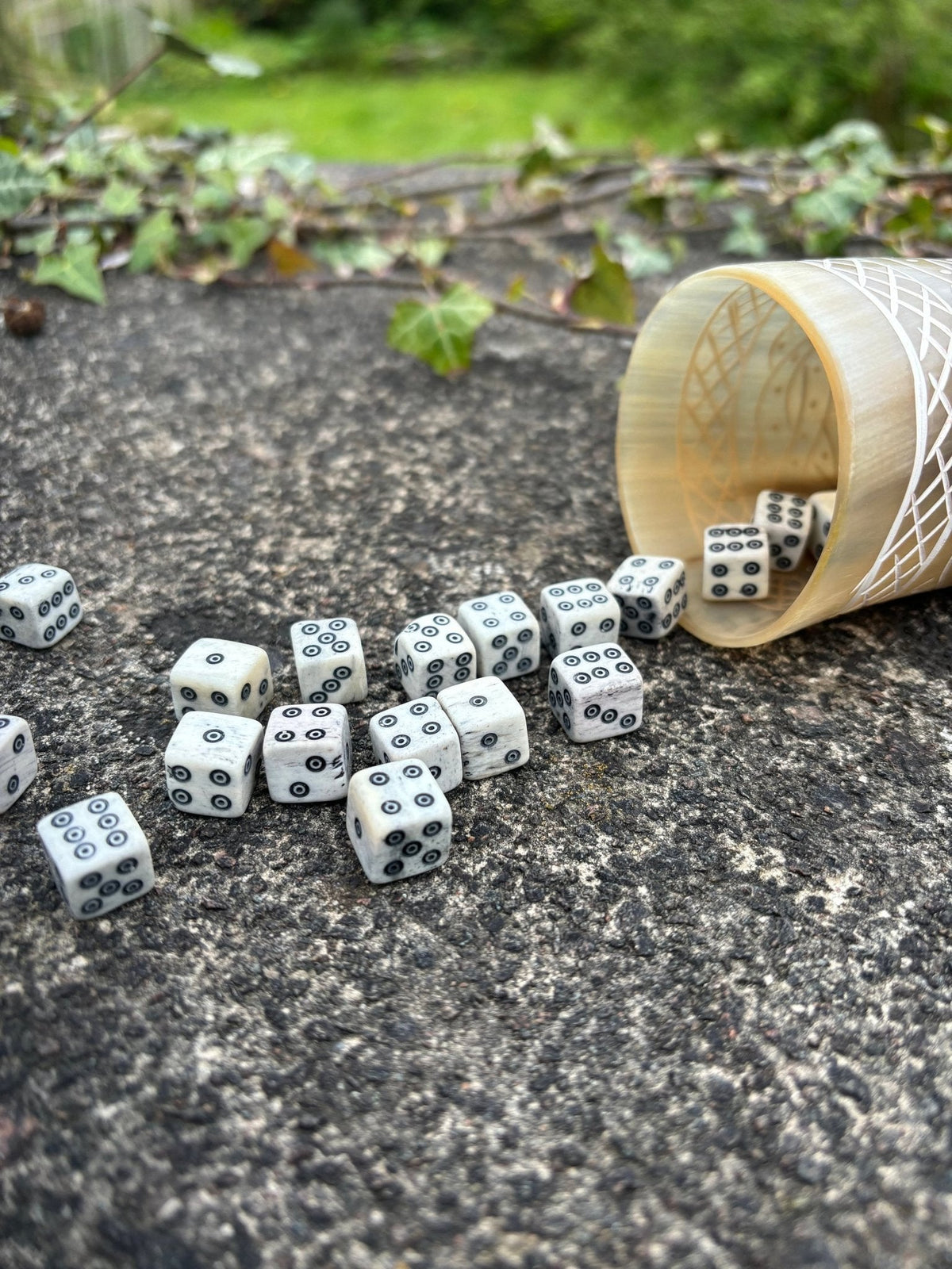 Bone Dice — Viking & Medieval, Hand-Carved - Bushman Survival