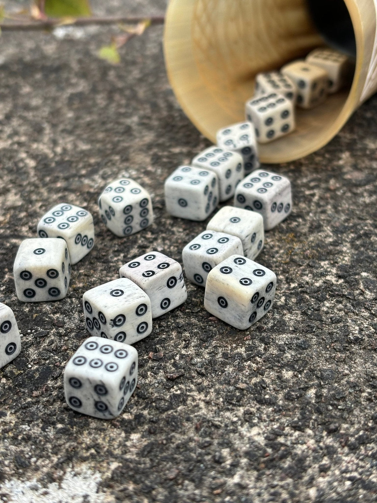 Bone Dice — Viking & Medieval, Hand-Carved - Bushman Survival