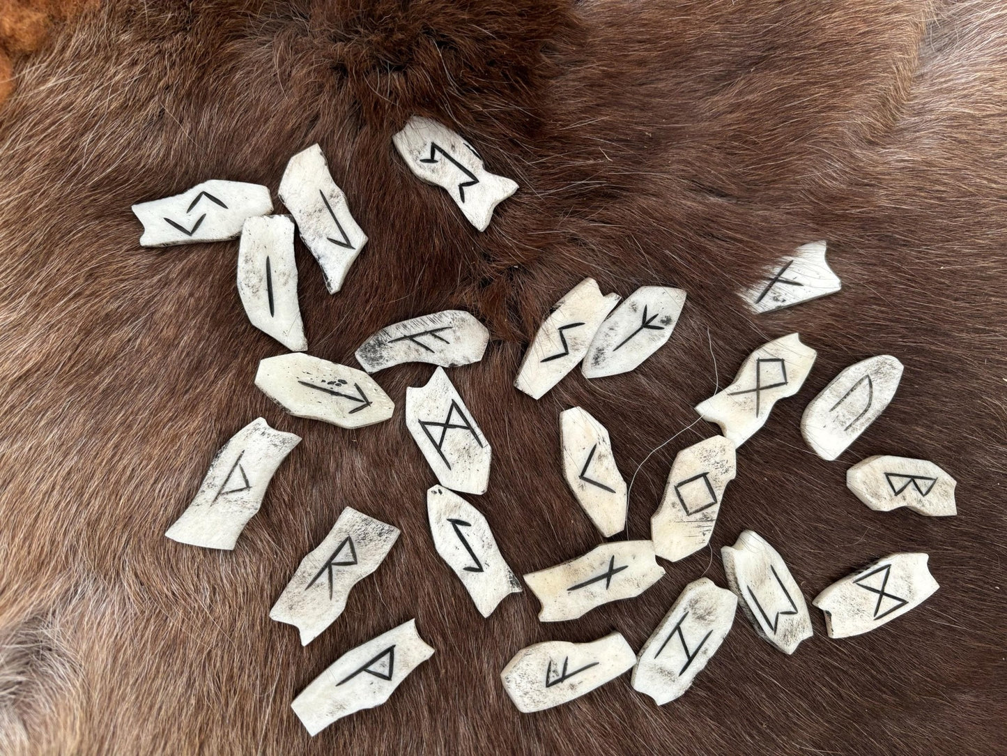Bone Rune Sets - Elder or Younger Futhark - Bushman Survival