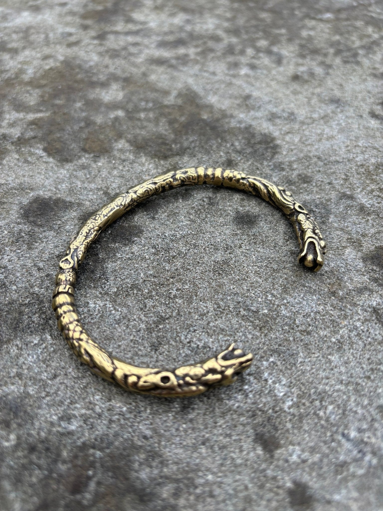 Bronze Dragon Viking Arm Ring, Oath Ring, Nordic Bracelet - Bushman Survival