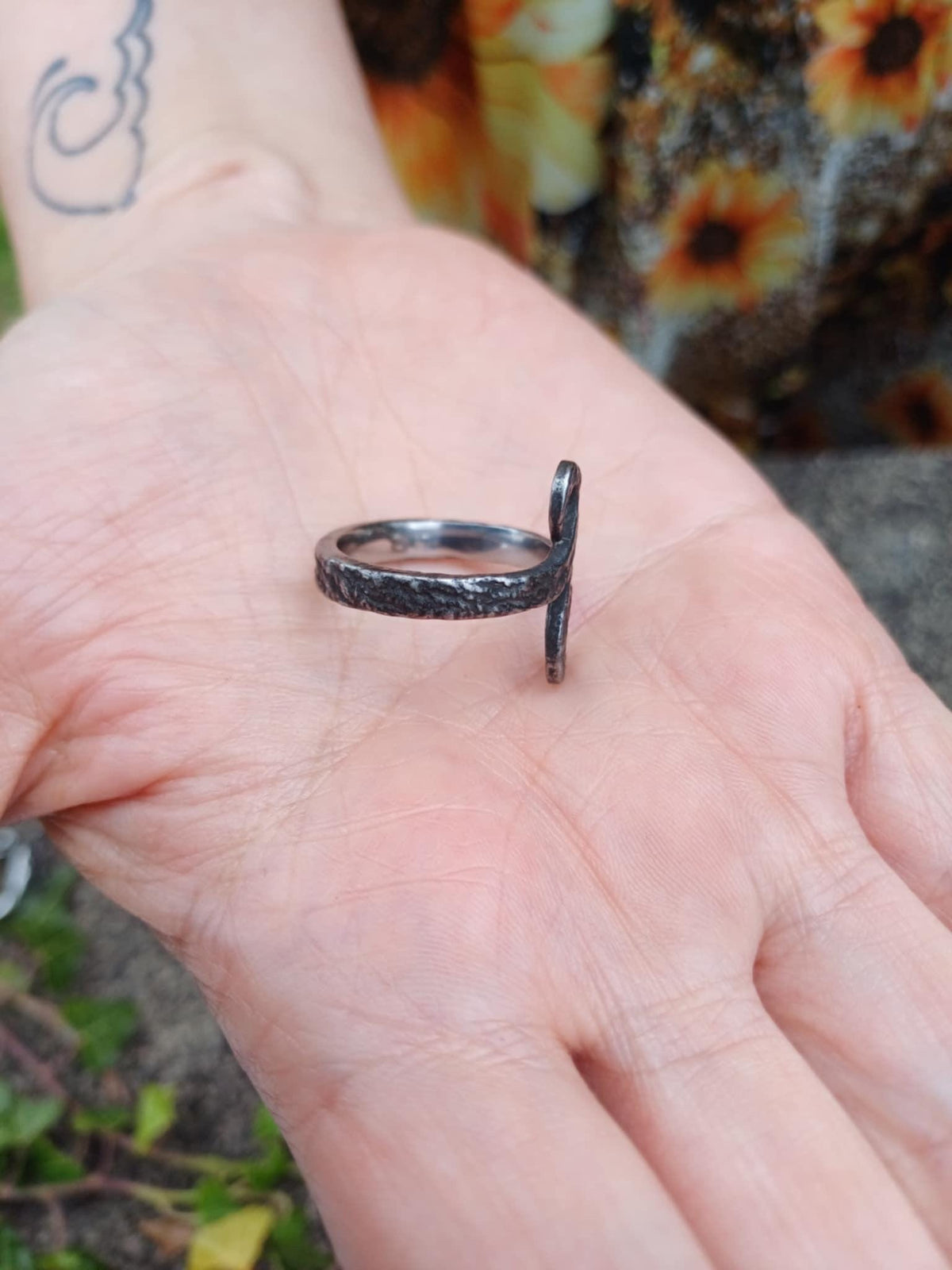 Celtic Ring — Twisted Blackened Steel - Bushman Survival