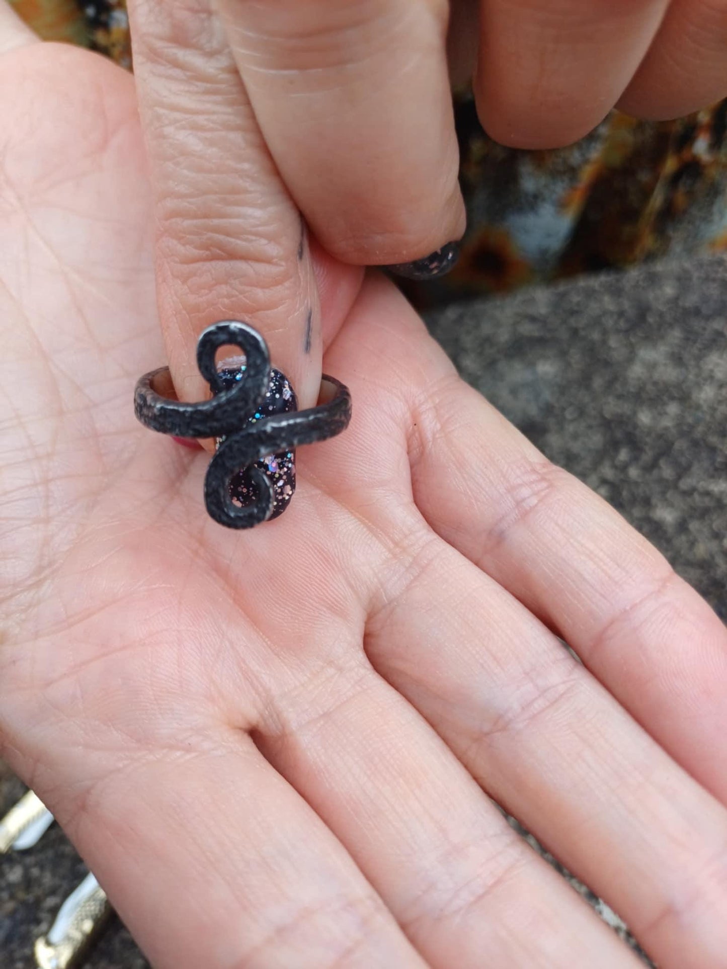 Celtic Ring — Twisted Blackened Steel - Bushman Survival