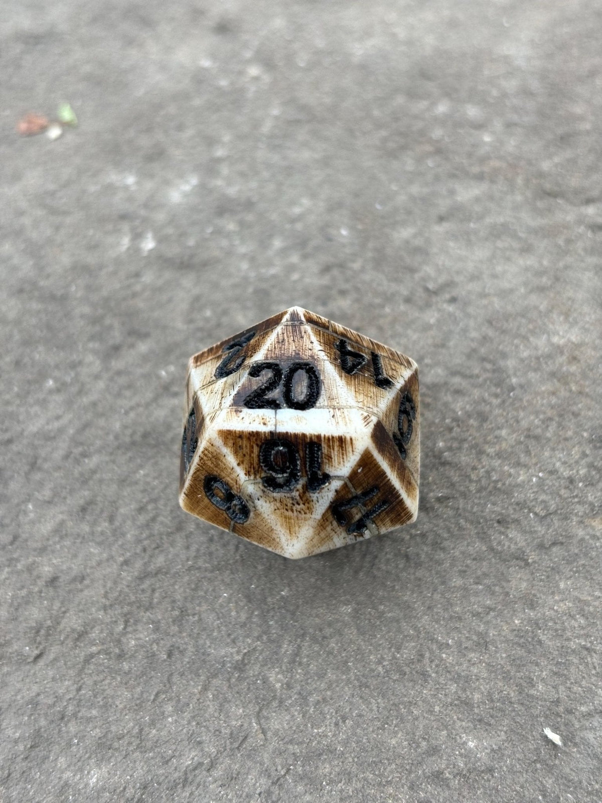 D20 Bone Dice — Real Bone, Not Resin - Bushman Survival