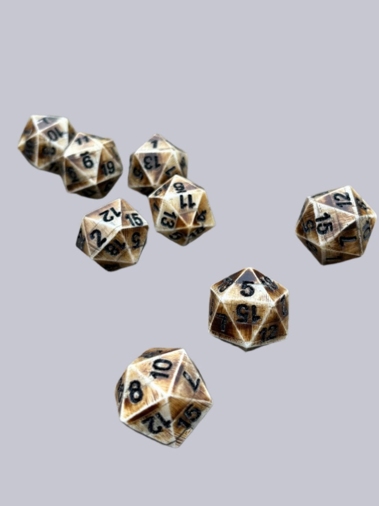 D20 Bone Dice — Real Bone, Not Resin - Bushman Survival