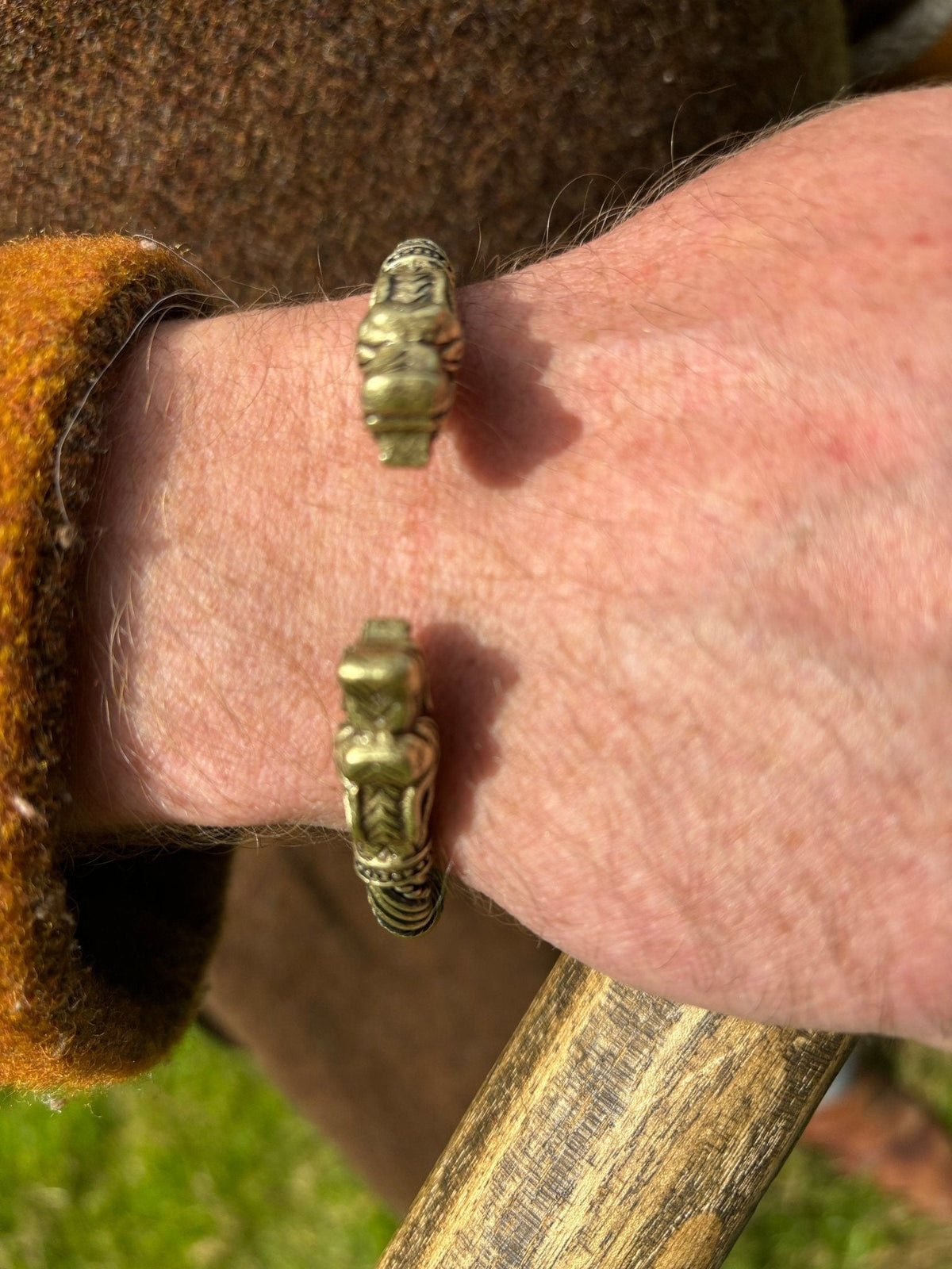 Fenrir Wolf Viking Arm Ring — Bronze Style - Bushman Survival