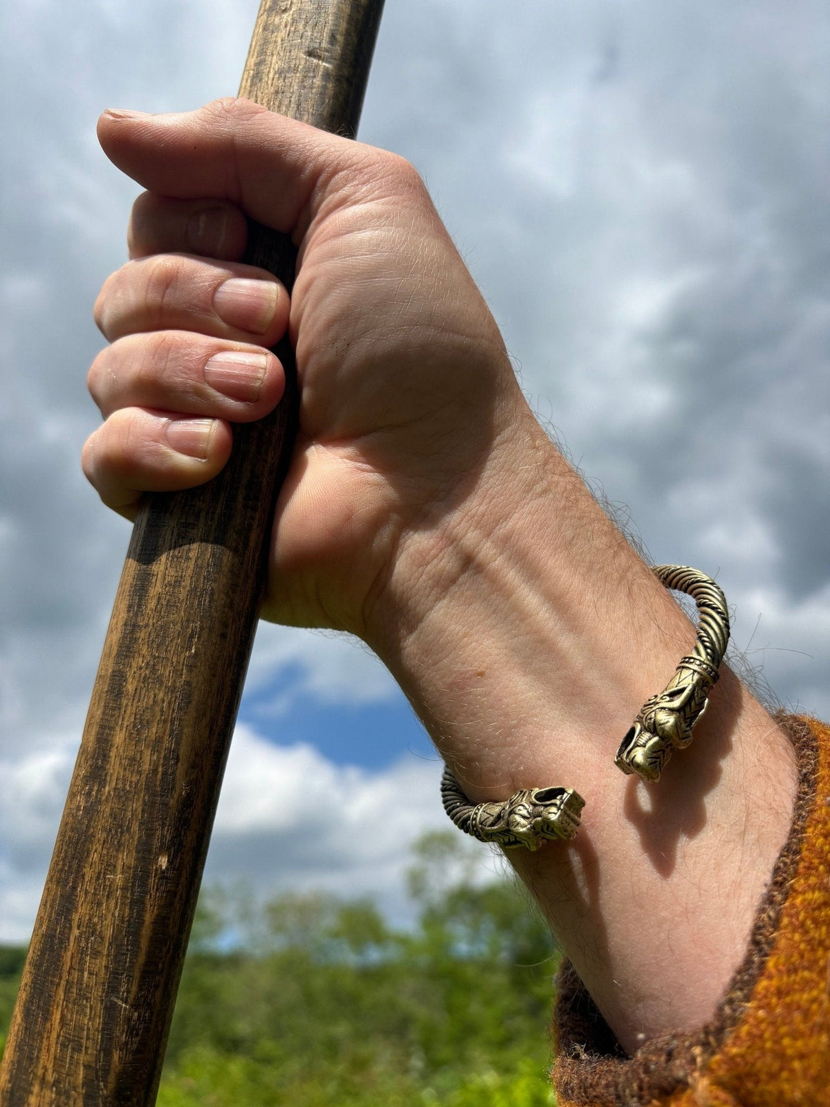 Fenrir Wolf Viking Arm Ring — Bronze Style - Bushman Survival