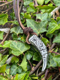 Fenrir’s Tooth Steel Viking Necklace - Bushman Survival