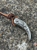 Fenrir’s Tooth Steel Viking Necklace - Bushman Survival