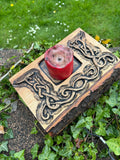 Hand Carved Altar or Shrine - Your Deity and Your Design - Bushman Survival