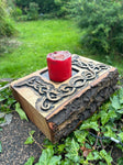 Hand Carved Altar or Shrine - Your Deity and Your Design - Bushman Survival