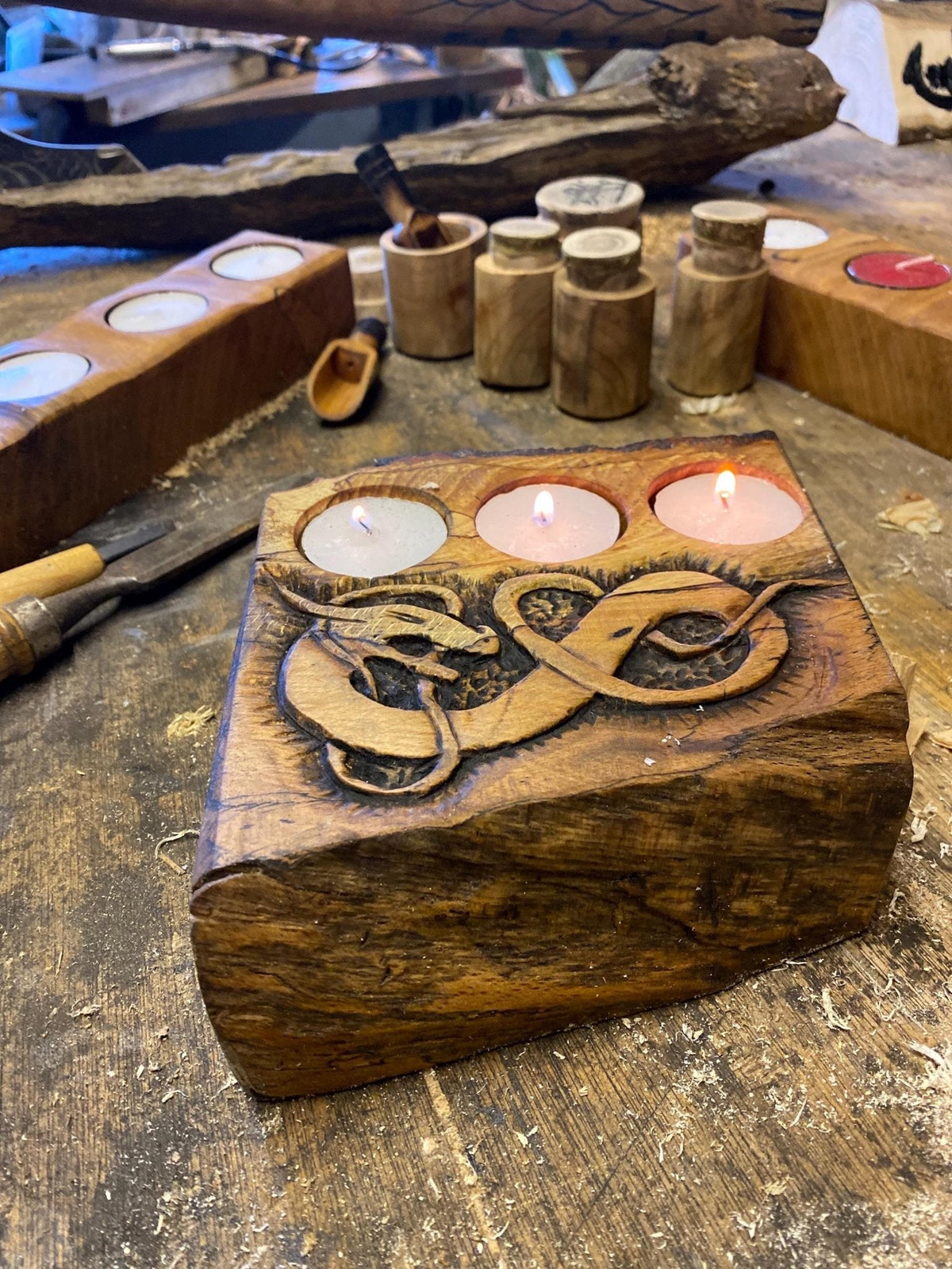 Hand-Carved Altar or Shrine — Your Deity, Your Design - Bushman Survival