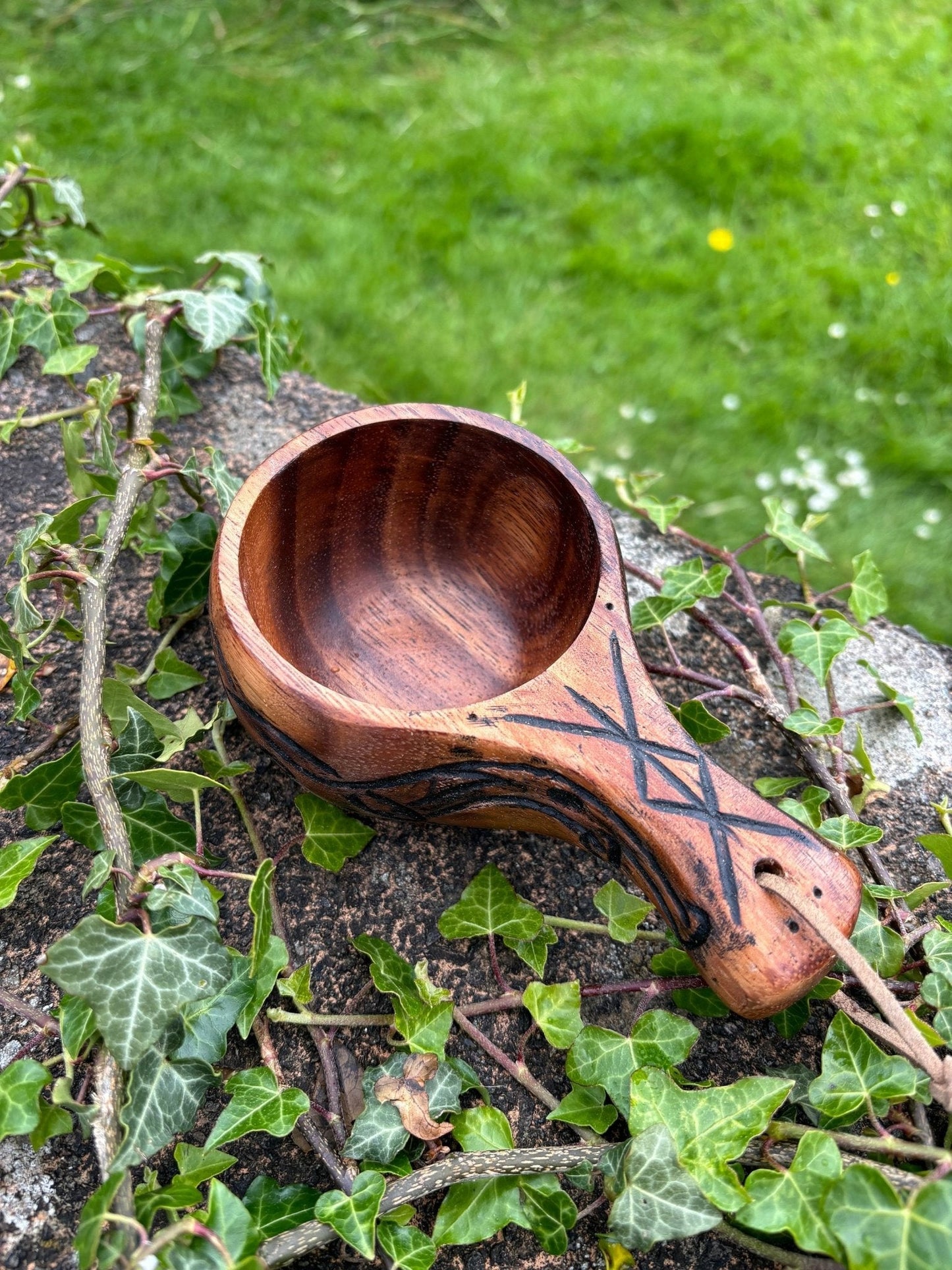 Kuksa — Nordic Birch Wooden Mug, Hand-Carved - Bushman Survival