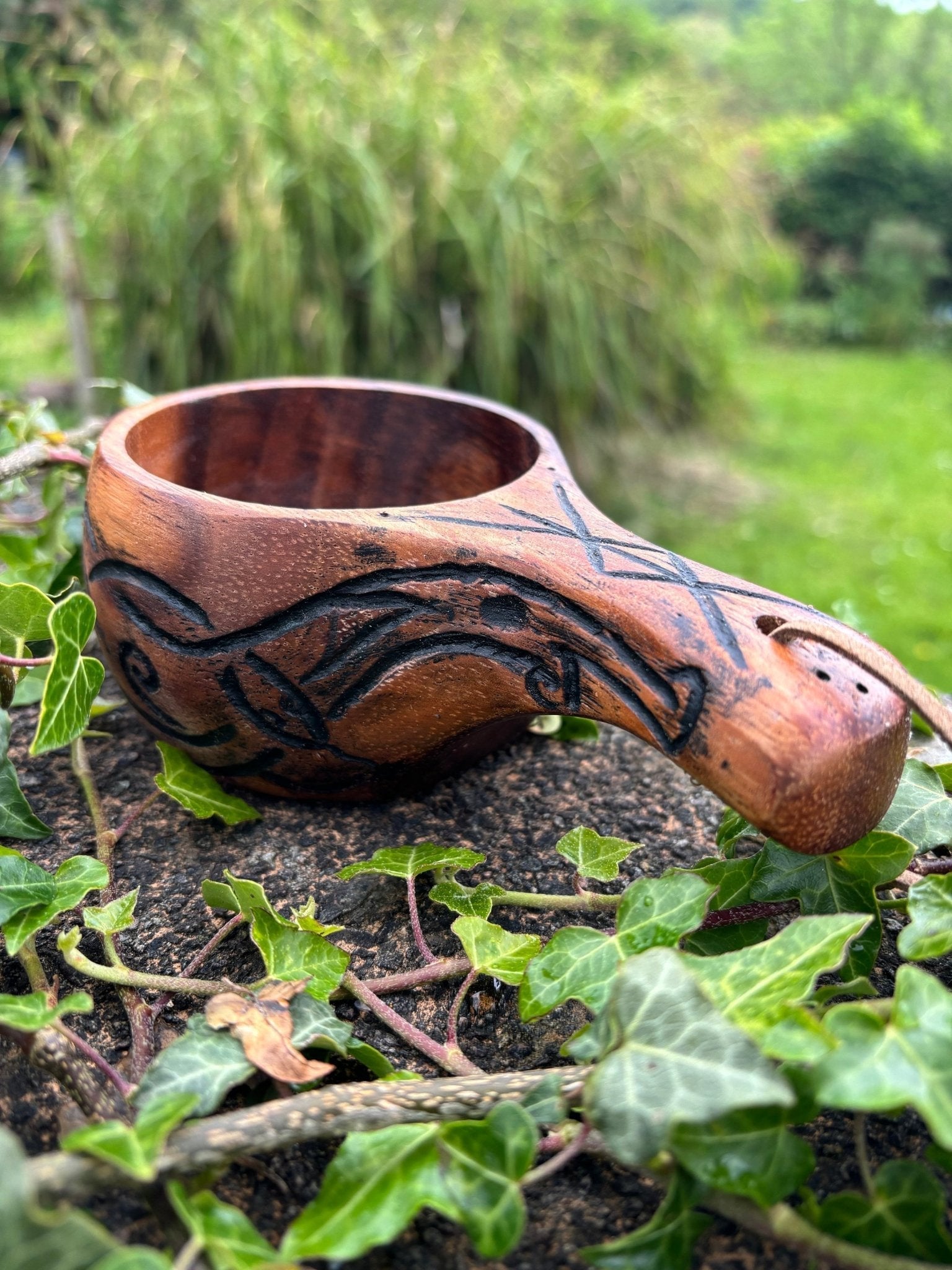 Kuksa — Nordic Birch Wooden Mug, Hand-Carved - Bushman Survival
