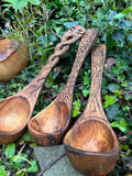 Large Ladle , Olive Wood - Bushman Survival