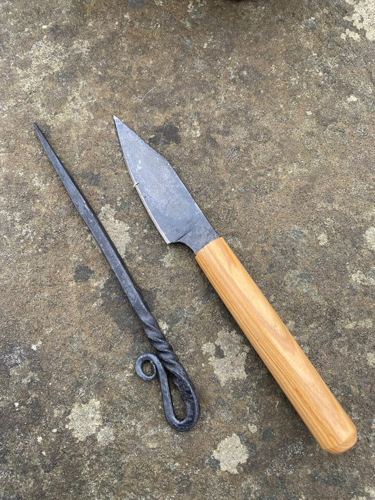 Medieval Cutlery Set. Viking Knife and Pick - Bushman Survival