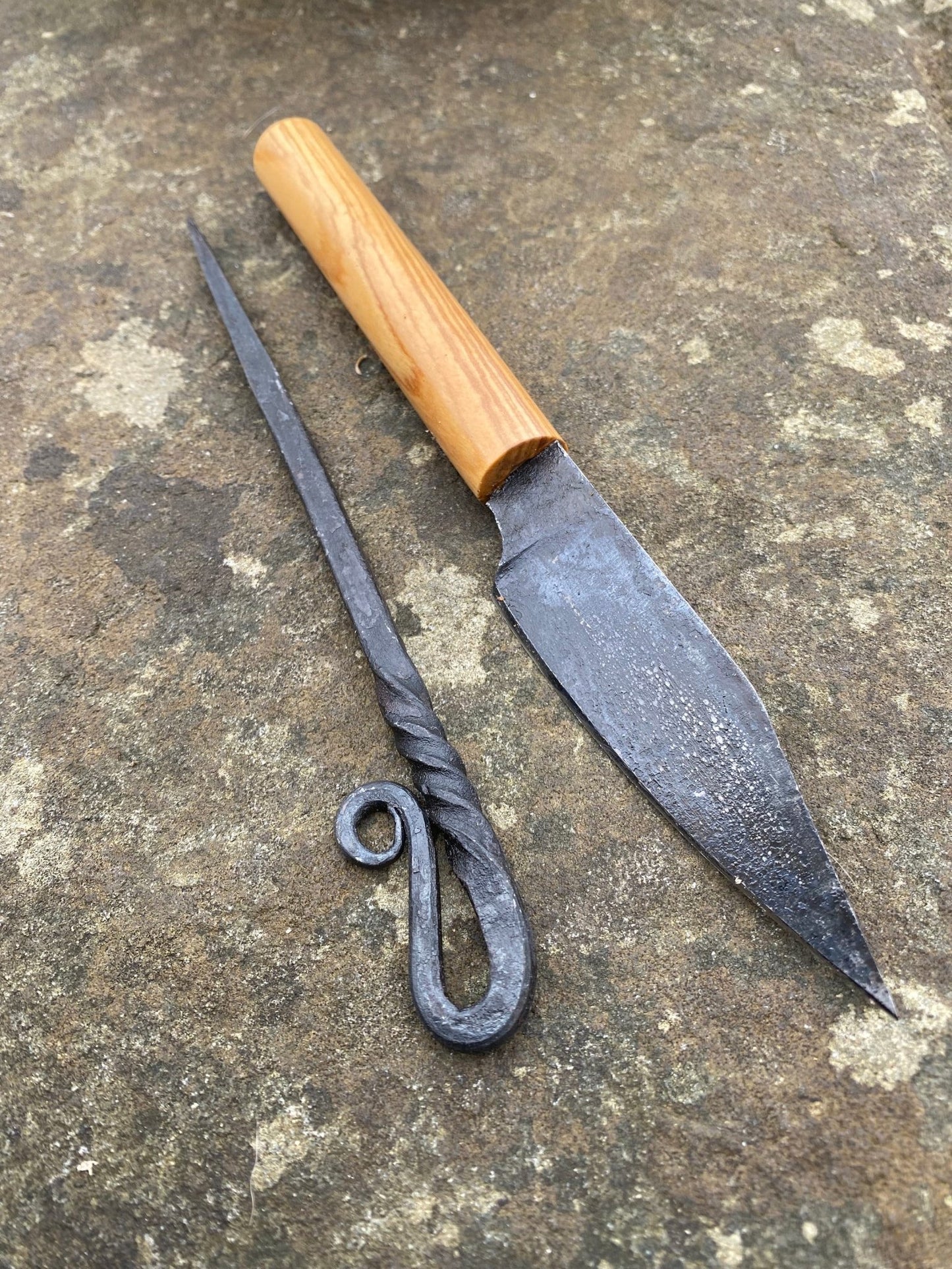 Medieval Cutlery Set. Viking Knife and Pick - Bushman Survival