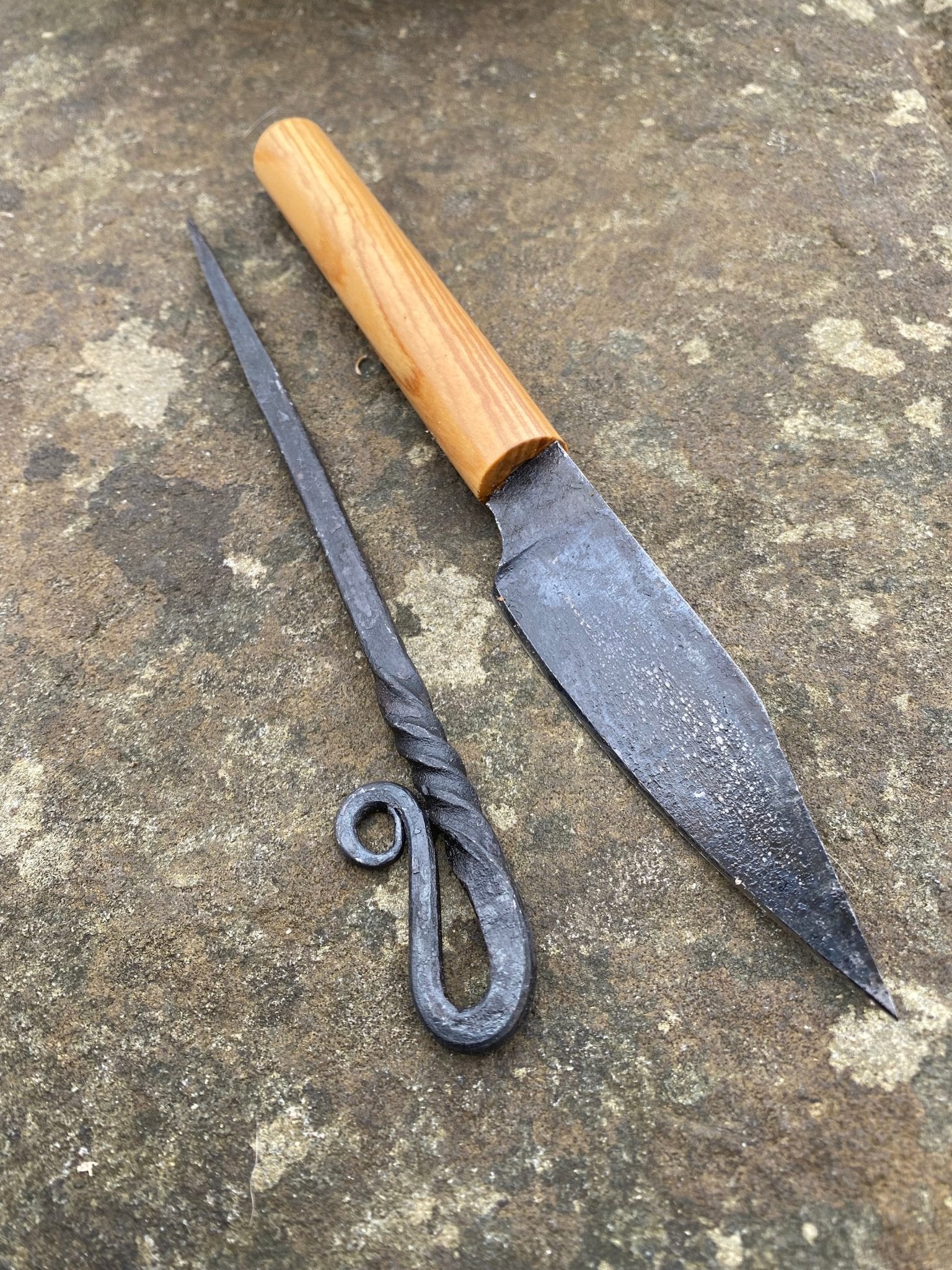 Medieval Cutlery Set. Viking Knife and Pick - Bushman Survival