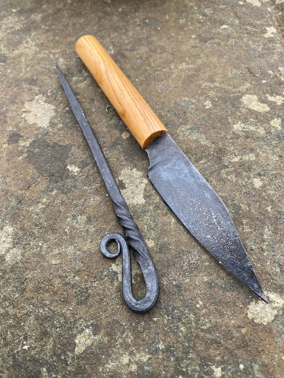 Medieval Cutlery Set. Viking Knife and Pick - Bushman Survival