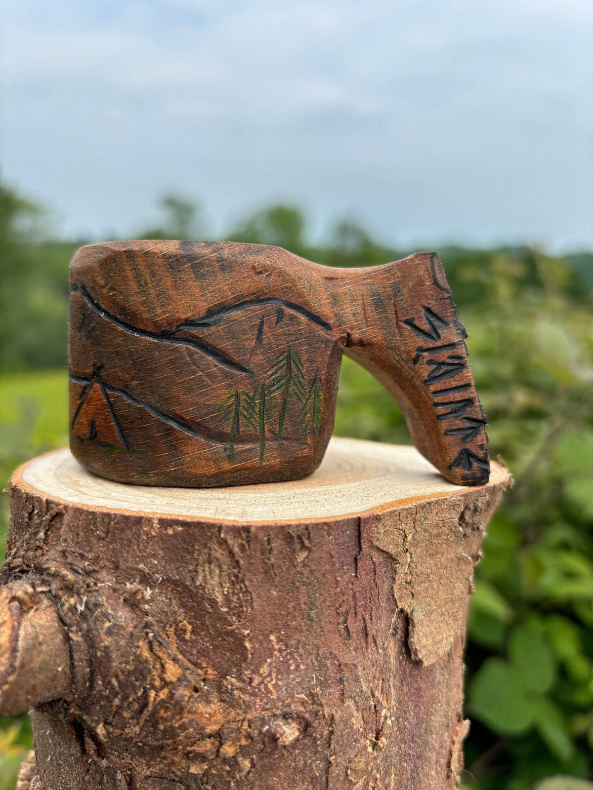 Mini Kuksa — Hand-Carved Espresso Cup, 50ml - Bushman Survival