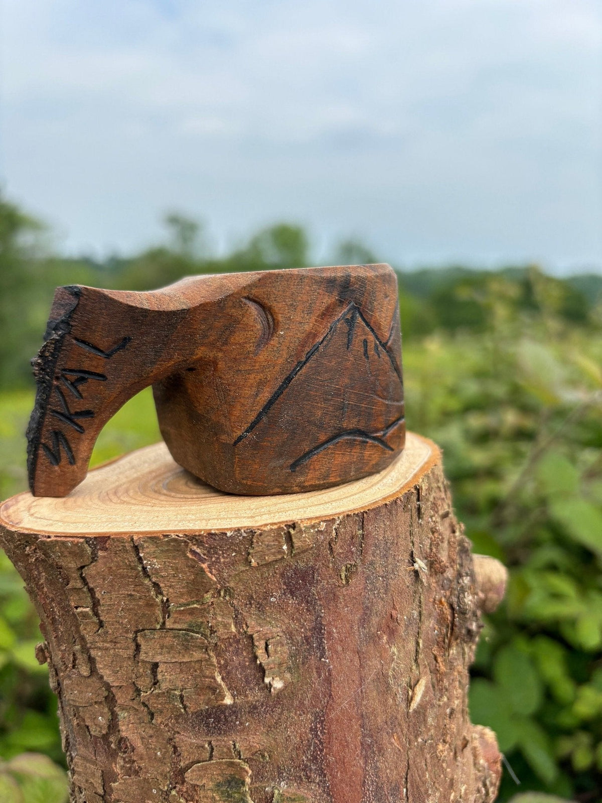 Mini Kuksa — Hand-Carved Espresso Cup, 50ml - Bushman Survival