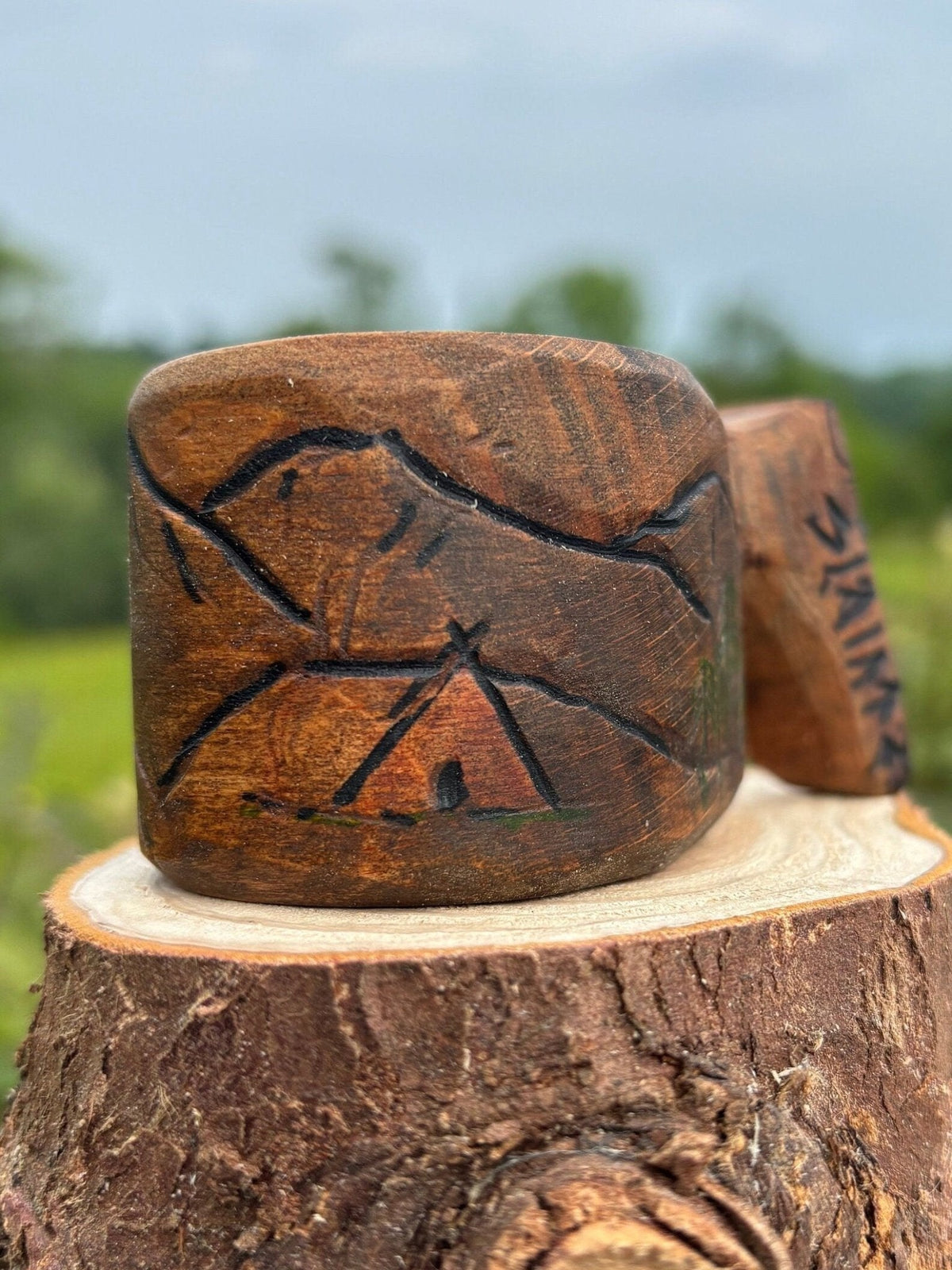 Mini Kuksa — Hand-Carved Espresso Cup, 50ml - Bushman Survival