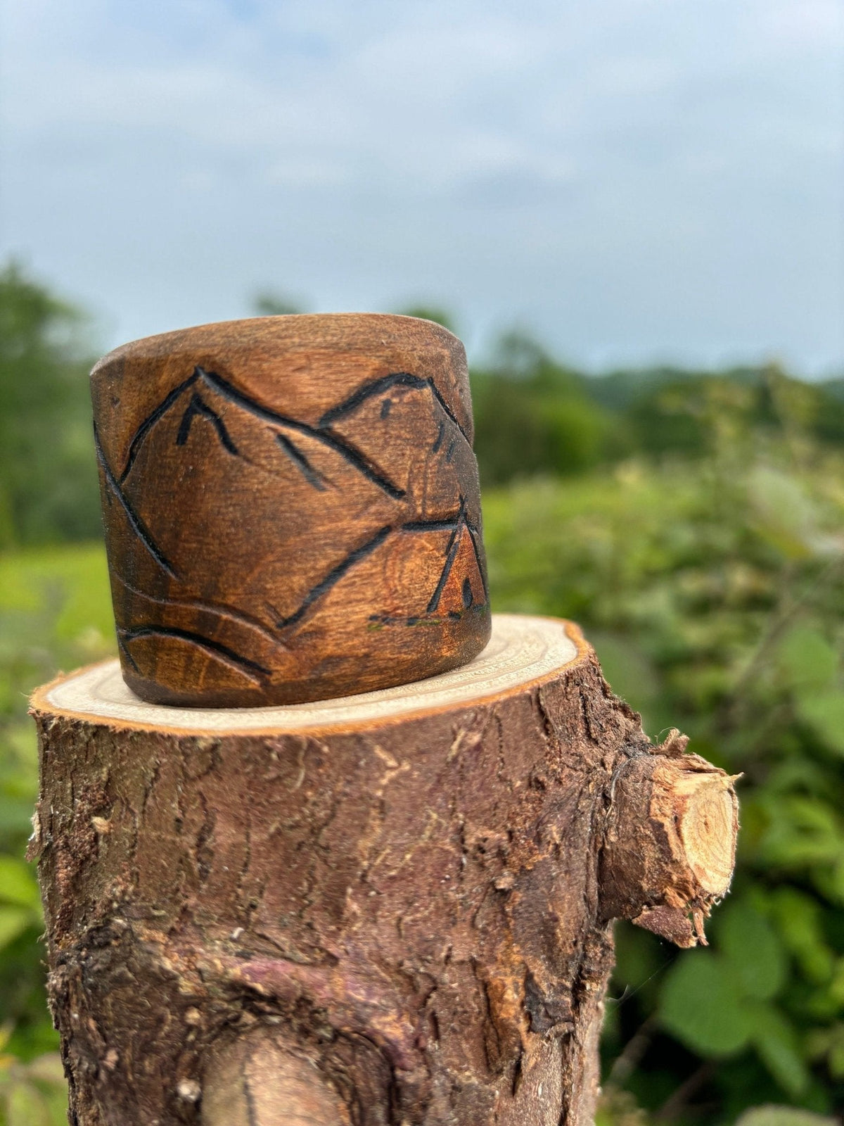Mini Kuksa — Hand-Carved Espresso Cup, 50ml - Bushman Survival