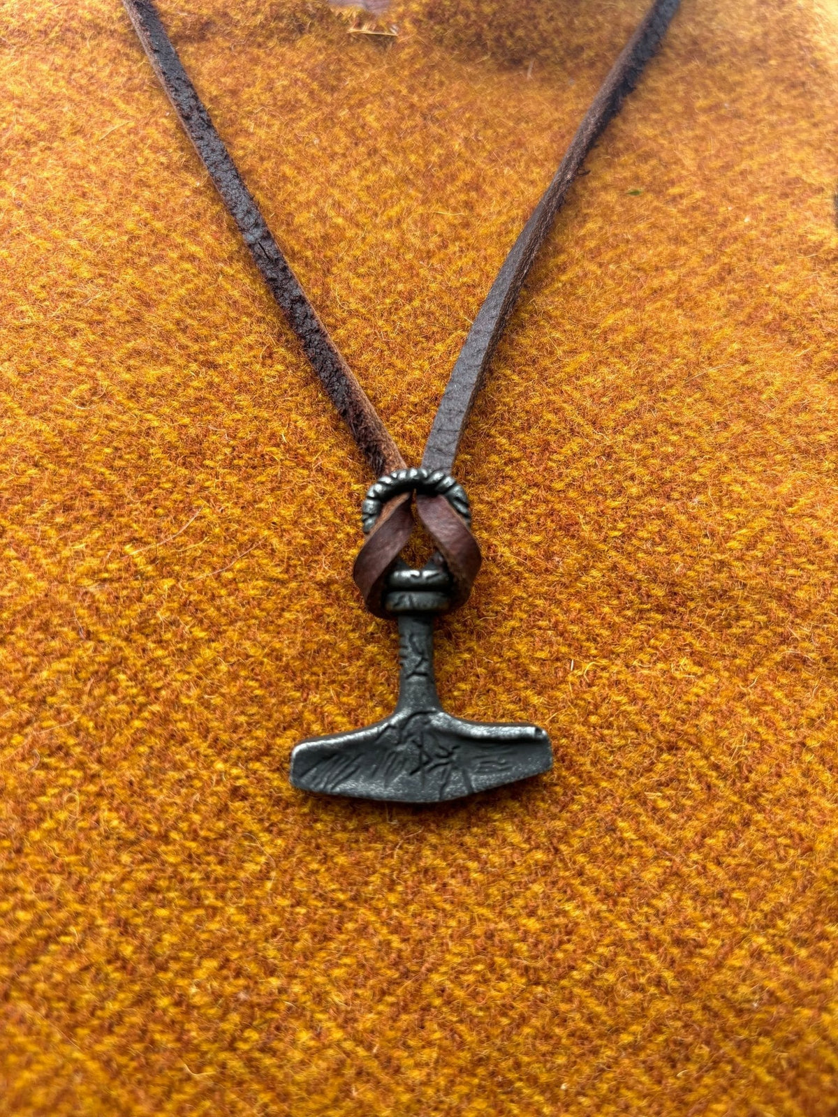 Mjolnir Viking Necklace — Blackened Steel - Bushman Survival