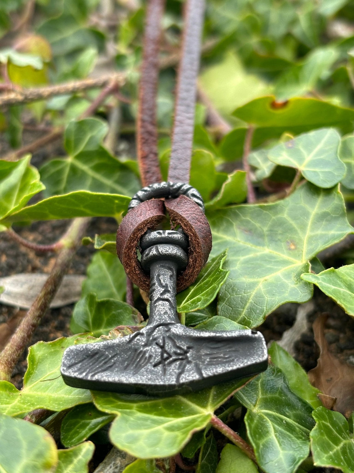 Mjolnir Viking Necklace — Blackened Steel - Bushman Survival