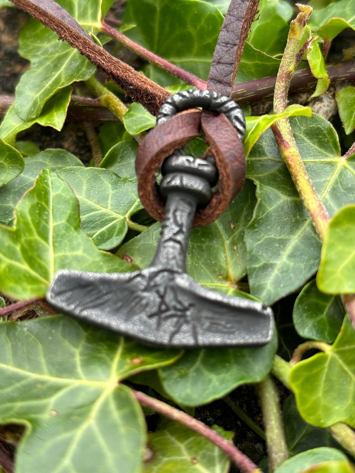 Mjolnir Viking Necklace — Blackened Steel - Bushman Survival