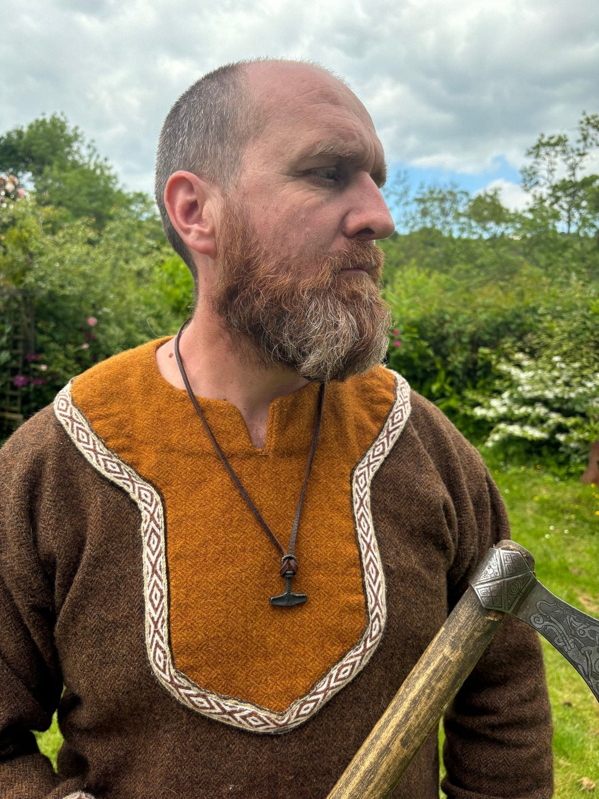 Mjolnir Viking Necklace — Blackened Steel - Bushman Survival