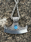 Mjolnir Viking Necklace, Stainless Steel - Bushman Survival