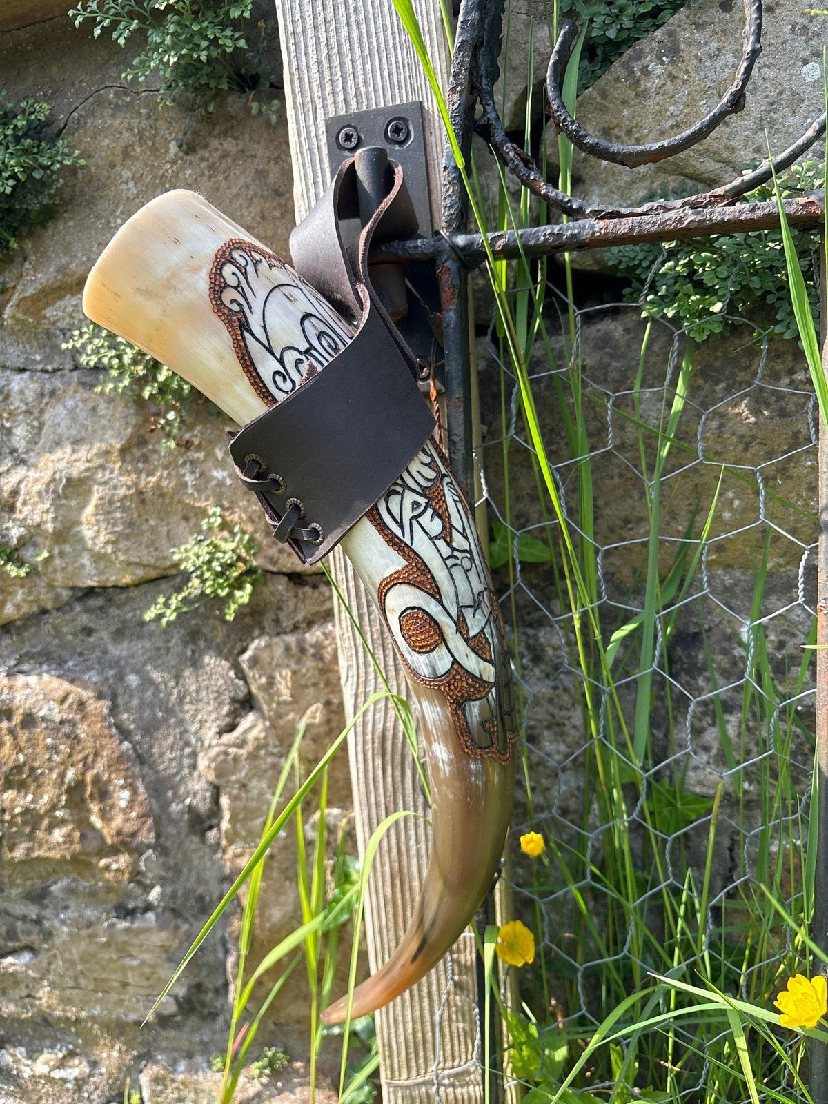 Odin vs Fenrir Drinking Horn - Bushman Survival