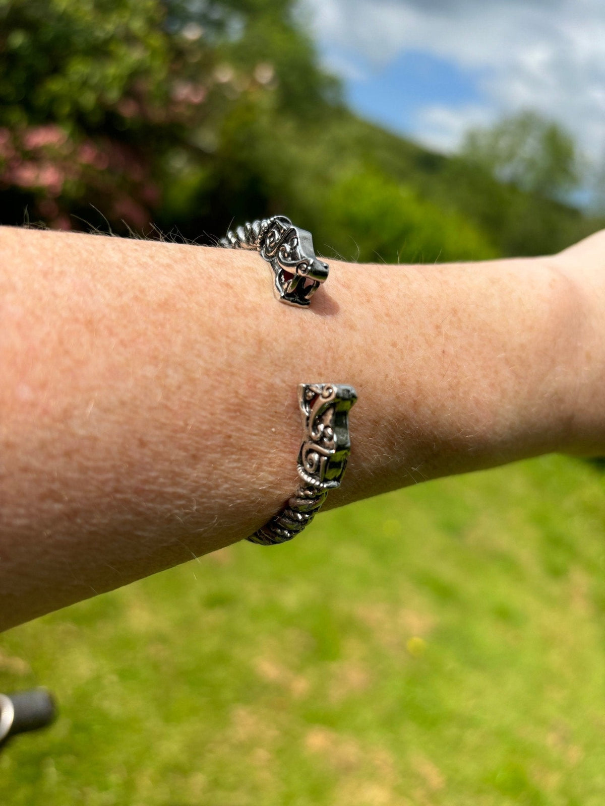 Odin's Wolves Arm Ring — Geri & Freki - Bushman Survival