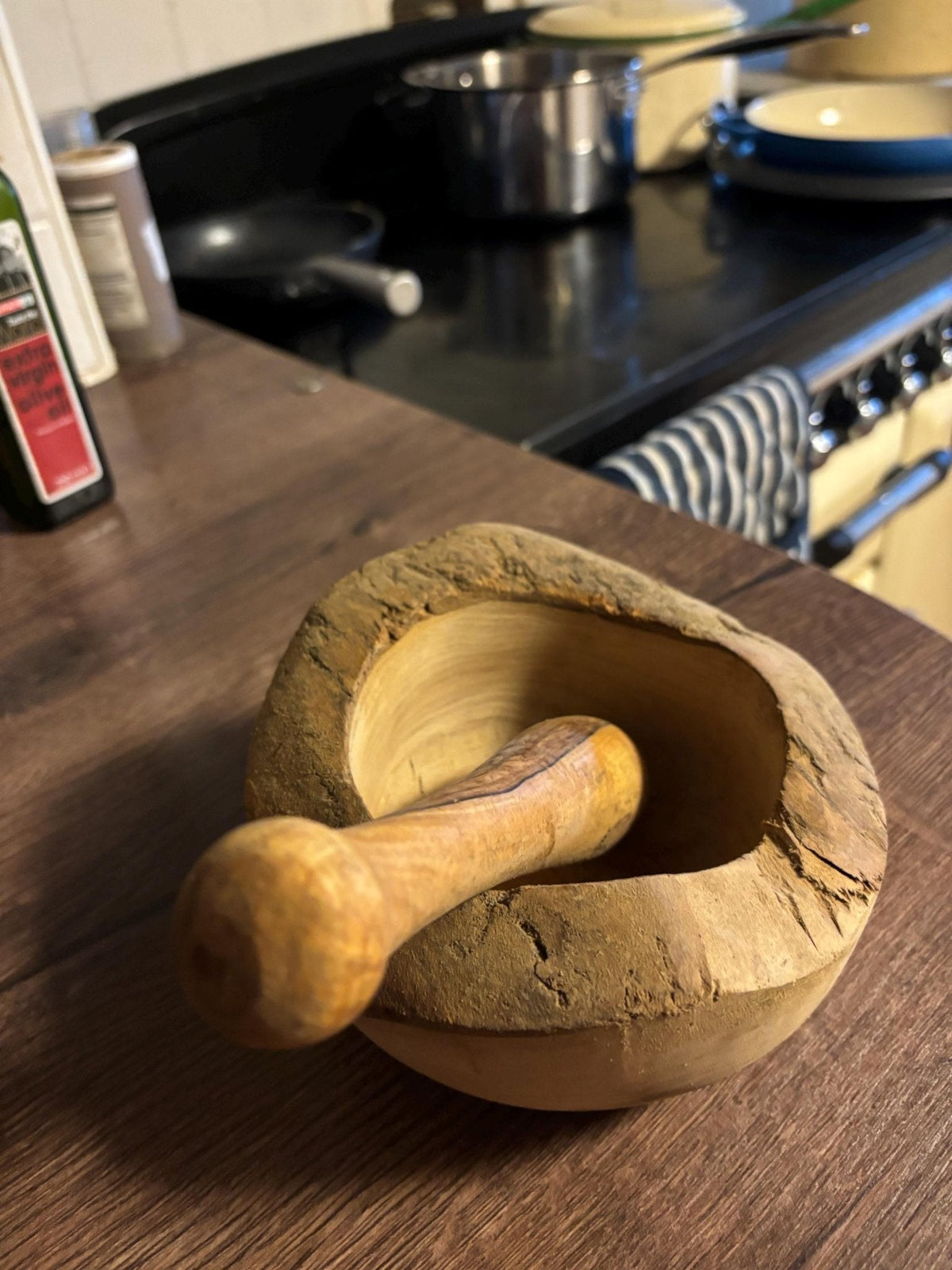 Olive Wood Decorative Bowl — Hand-Carved - Bushman Survival